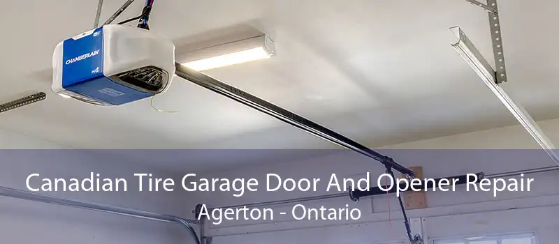 Canadian Tire Garage Door And Opener Repair Agerton - Ontario