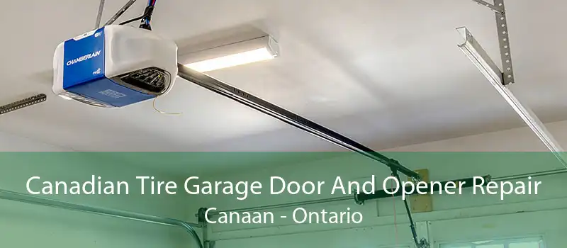 Canadian Tire Garage Door And Opener Repair Canaan - Ontario