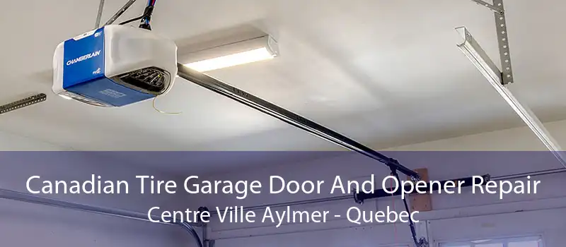 Canadian Tire Garage Door And Opener Repair Centre Ville Aylmer - Quebec