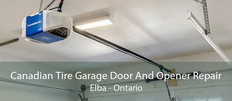 Canadian Tire Garage Door And Opener Repair Elba - Ontario