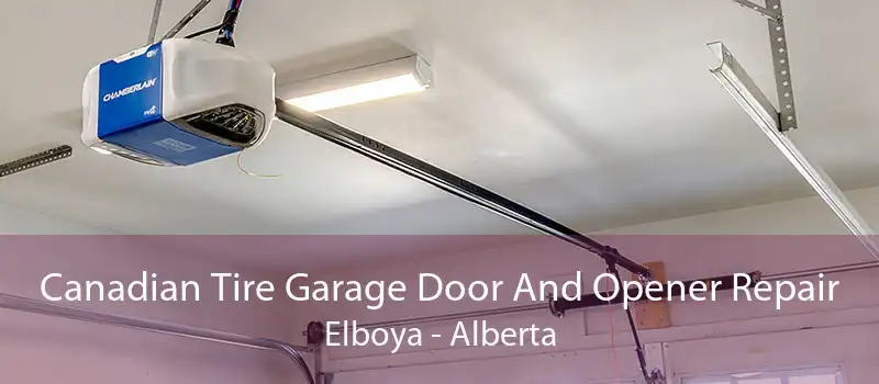 Canadian Tire Garage Door And Opener Repair Elboya - Alberta
