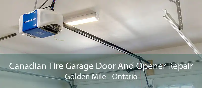 Canadian Tire Garage Door And Opener Repair Golden Mile - Ontario