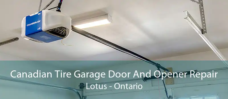 Canadian Tire Garage Door And Opener Repair Lotus - Ontario