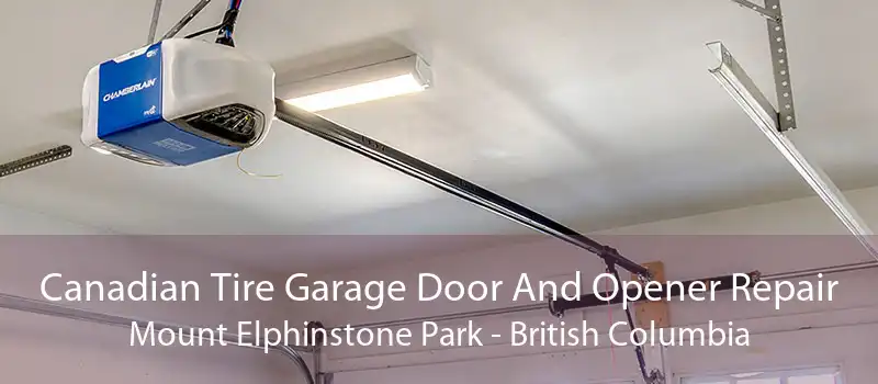 Canadian Tire Garage Door And Opener Repair Mount Elphinstone Park - British Columbia