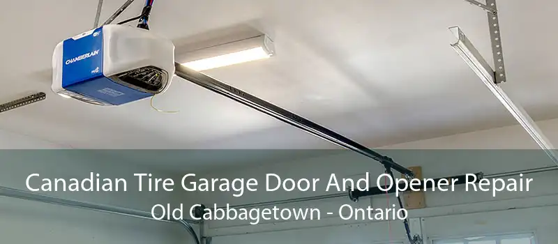 Canadian Tire Garage Door And Opener Repair Old Cabbagetown - Ontario