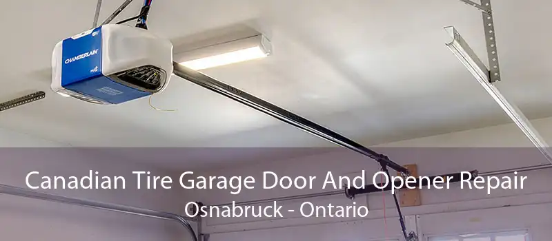Canadian Tire Garage Door And Opener Repair Osnabruck - Ontario