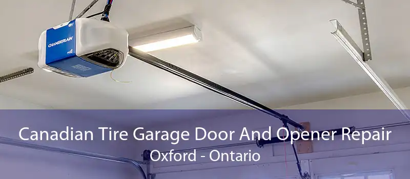 Canadian Tire Garage Door And Opener Repair Oxford - Ontario