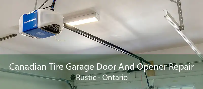 Canadian Tire Garage Door And Opener Repair Rustic - Ontario
