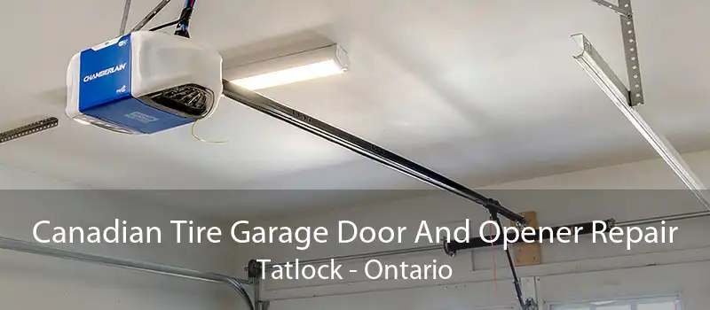 Canadian Tire Garage Door And Opener Repair Tatlock - Ontario
