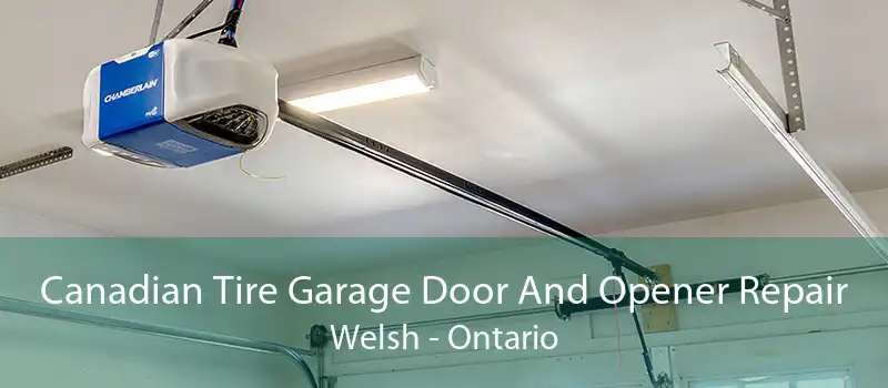 Canadian Tire Garage Door And Opener Repair Welsh - Ontario