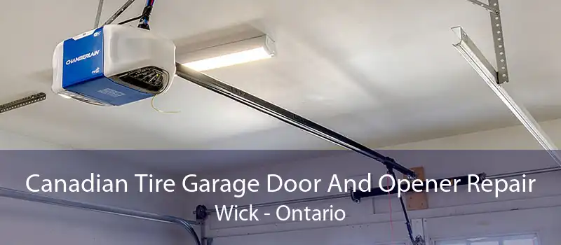Canadian Tire Garage Door And Opener Repair Wick - Ontario