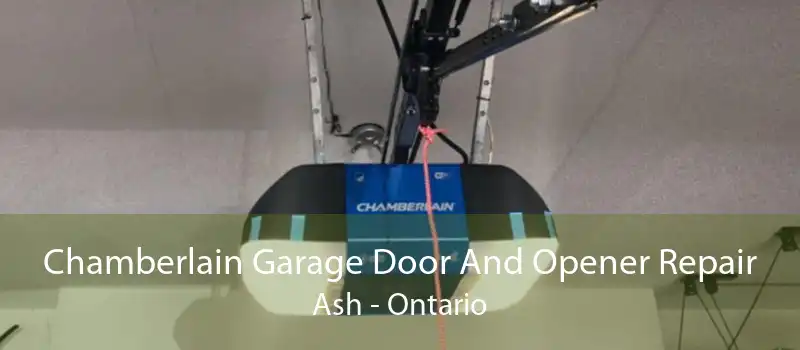 Chamberlain Garage Door And Opener Repair Ash - Ontario