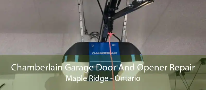 Chamberlain Garage Door And Opener Repair Maple Ridge - Ontario