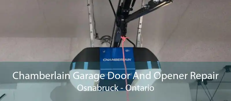 Chamberlain Garage Door And Opener Repair Osnabruck - Ontario