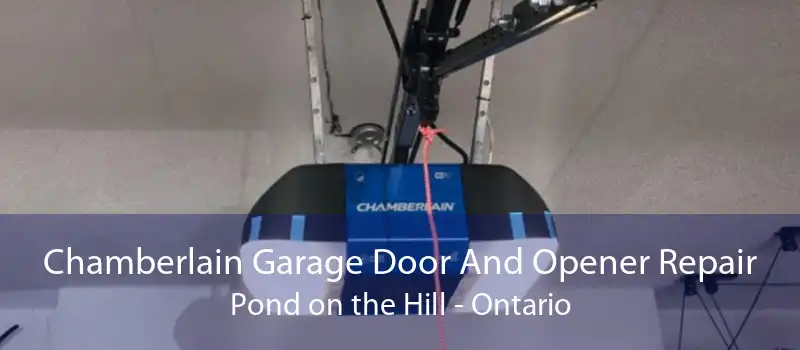 Chamberlain Garage Door And Opener Repair Pond on the Hill - Ontario