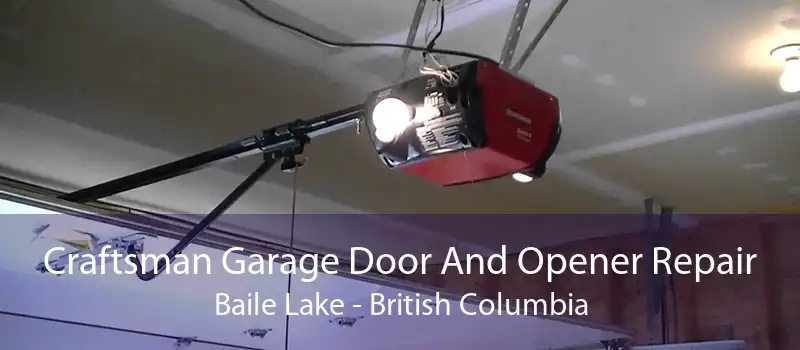 Craftsman Garage Door And Opener Repair Baile Lake - British Columbia