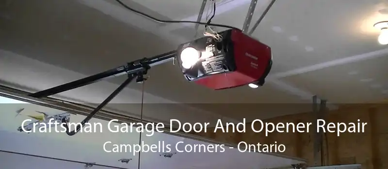 Craftsman Garage Door And Opener Repair Campbells Corners - Ontario
