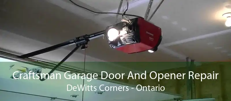 Craftsman Garage Door And Opener Repair DeWitts Corners - Ontario