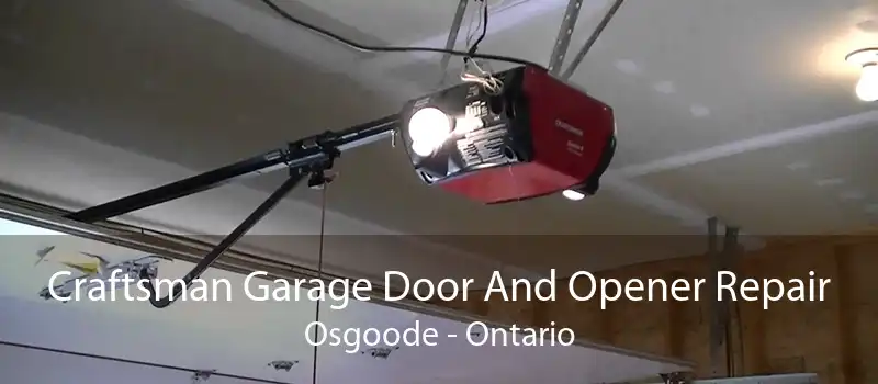 Craftsman Garage Door And Opener Repair Osgoode - Ontario