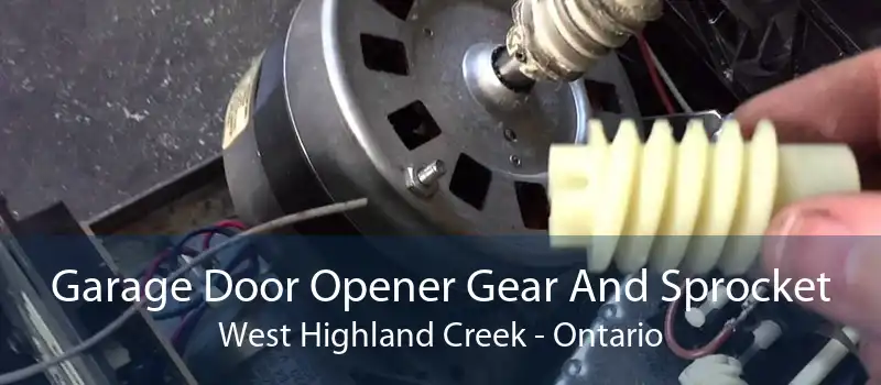 Garage Door Opener Gear And Sprocket West Highland Creek - Ontario