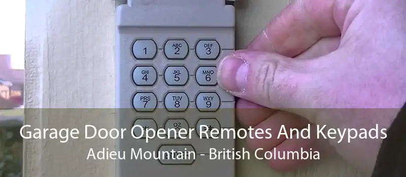 Garage Door Opener Remotes And Keypads Adieu Mountain - British Columbia