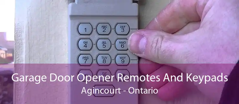 Garage Door Opener Remotes And Keypads Agincourt - Ontario