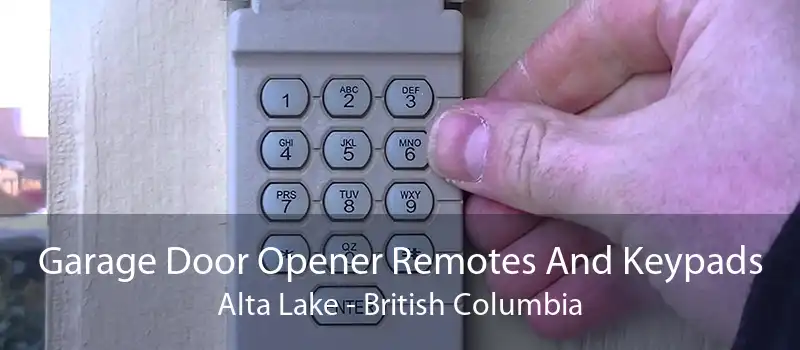Garage Door Opener Remotes And Keypads Alta Lake - British Columbia