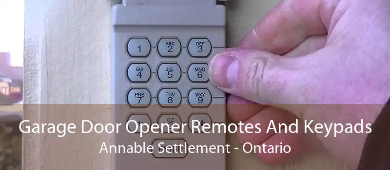 Garage Door Opener Remotes And Keypads Annable Settlement - Ontario