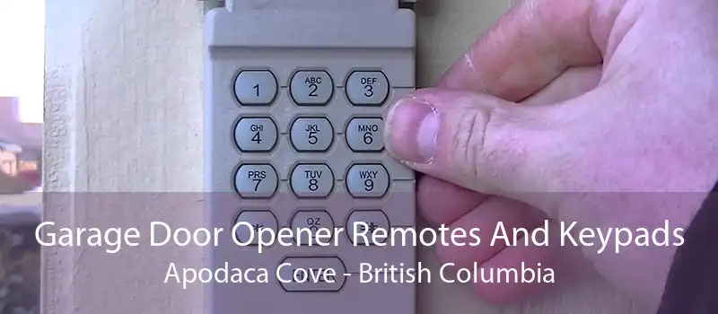 Garage Door Opener Remotes And Keypads Apodaca Cove - British Columbia