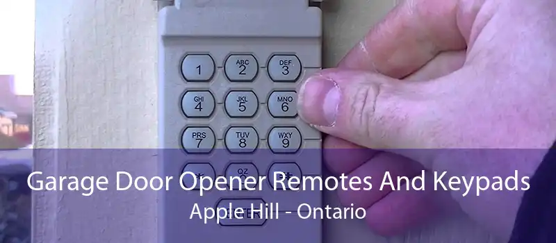 Garage Door Opener Remotes And Keypads Apple Hill - Ontario