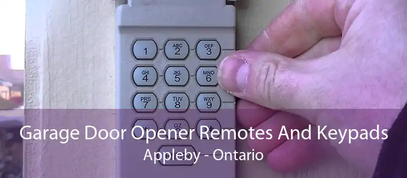 Garage Door Opener Remotes And Keypads Appleby - Ontario