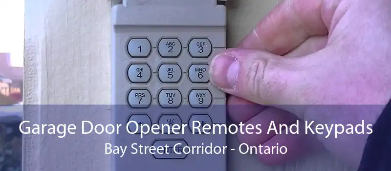 Garage Door Opener Remotes And Keypads Bay Street Corridor - Ontario