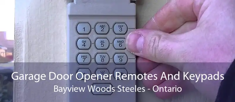 Garage Door Opener Remotes And Keypads Bayview Woods Steeles - Ontario
