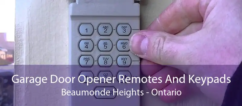 Garage Door Opener Remotes And Keypads Beaumonde Heights - Ontario