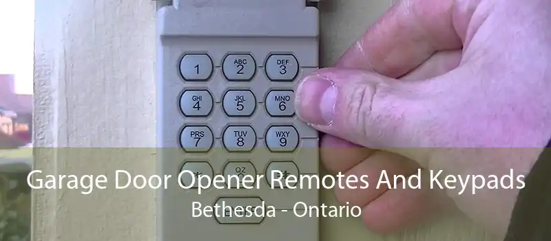 Garage Door Opener Remotes And Keypads Bethesda - Ontario