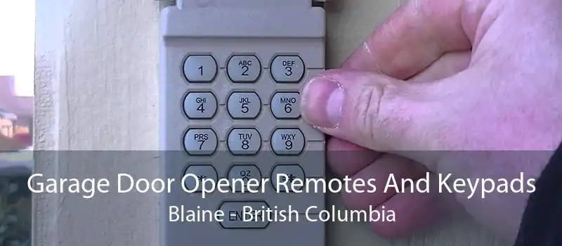 Garage Door Opener Remotes And Keypads Blaine - British Columbia