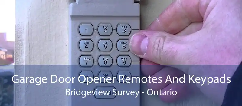 Garage Door Opener Remotes And Keypads Bridgeview Survey - Ontario