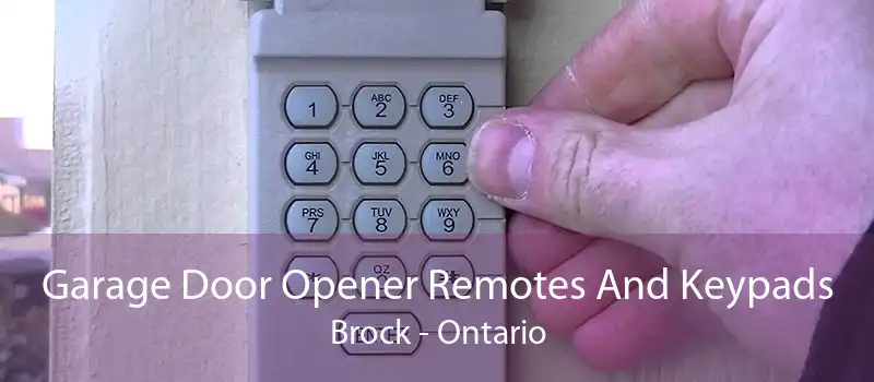 Garage Door Opener Remotes And Keypads Brock - Ontario