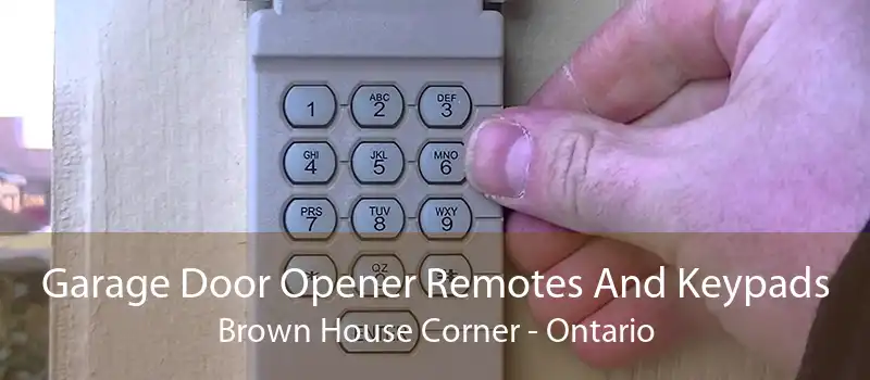 Garage Door Opener Remotes And Keypads Brown House Corner - Ontario