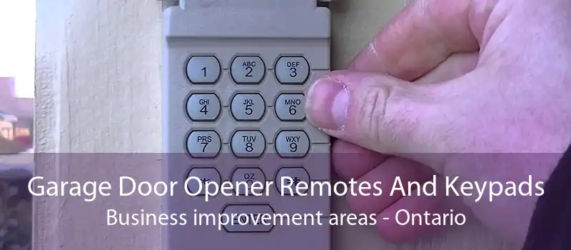 Garage Door Opener Remotes And Keypads Business improvement areas - Ontario