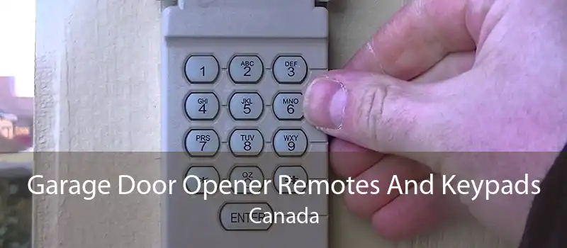 Garage Door Opener Remotes And Keypads Canada