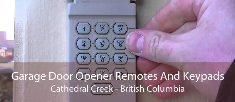 Garage Door Opener Remotes And Keypads Cathedral Creek - British Columbia