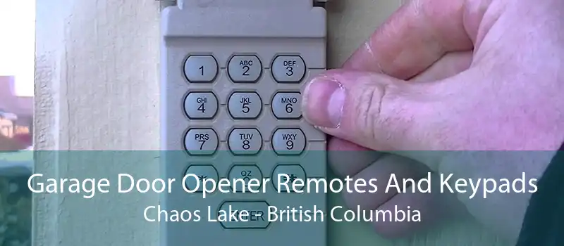 Garage Door Opener Remotes And Keypads Chaos Lake - British Columbia