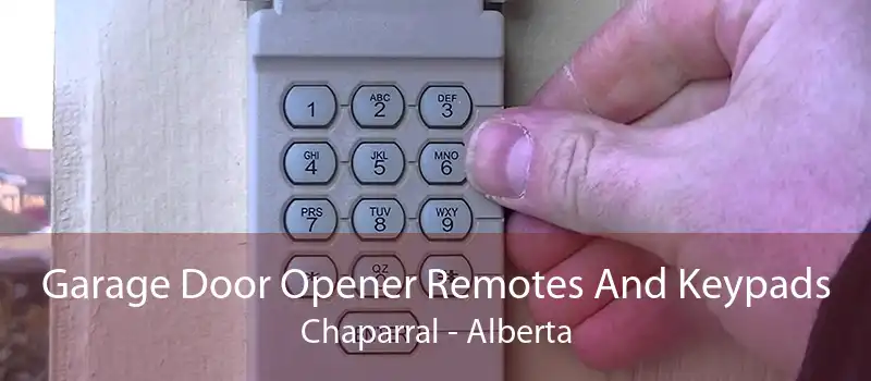 Garage Door Opener Remotes And Keypads Chaparral - Alberta