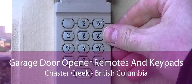 Garage Door Opener Remotes And Keypads Chaster Creek - British Columbia