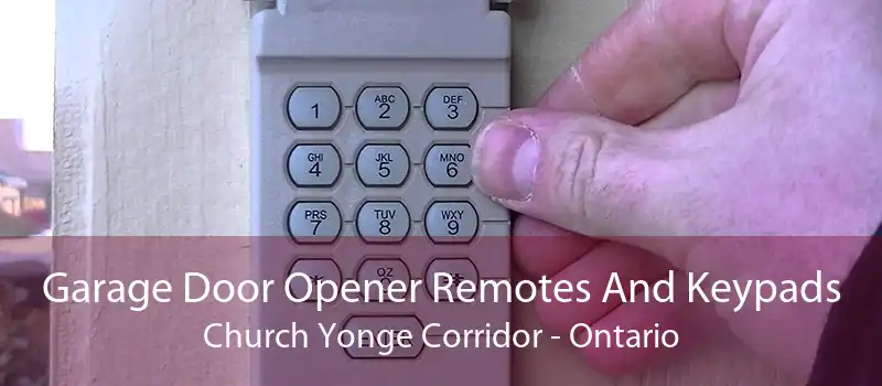 Garage Door Opener Remotes And Keypads Church Yonge Corridor - Ontario