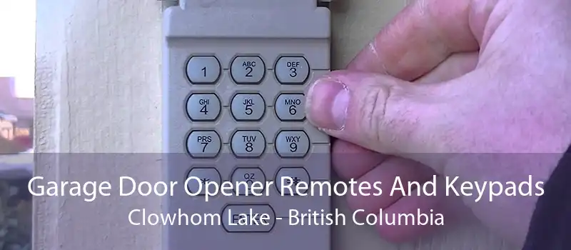 Garage Door Opener Remotes And Keypads Clowhom Lake - British Columbia