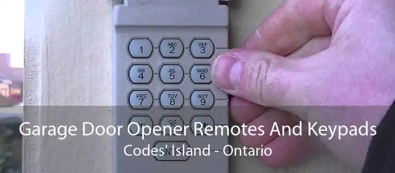 Garage Door Opener Remotes And Keypads Codes' Island - Ontario