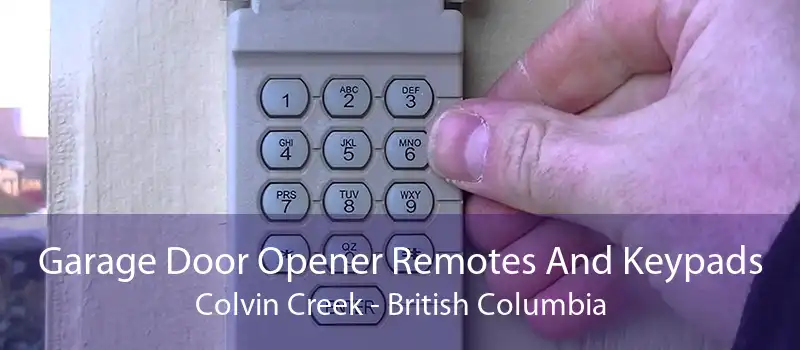 Garage Door Opener Remotes And Keypads Colvin Creek - British Columbia