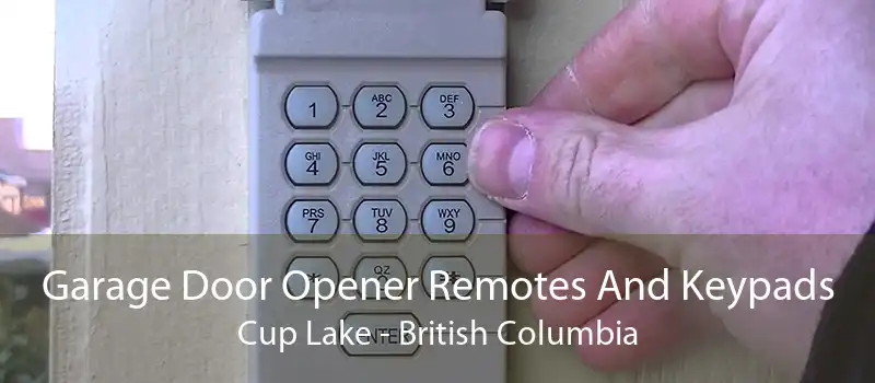 Garage Door Opener Remotes And Keypads Cup Lake - British Columbia